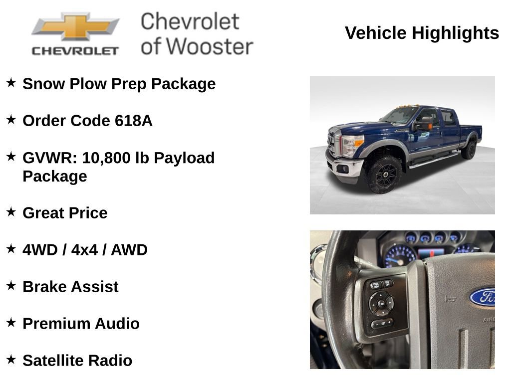 Used 2011 Ford F350 Lariat w/ Snow Plow Prep Pkg AWD/4WD video 2