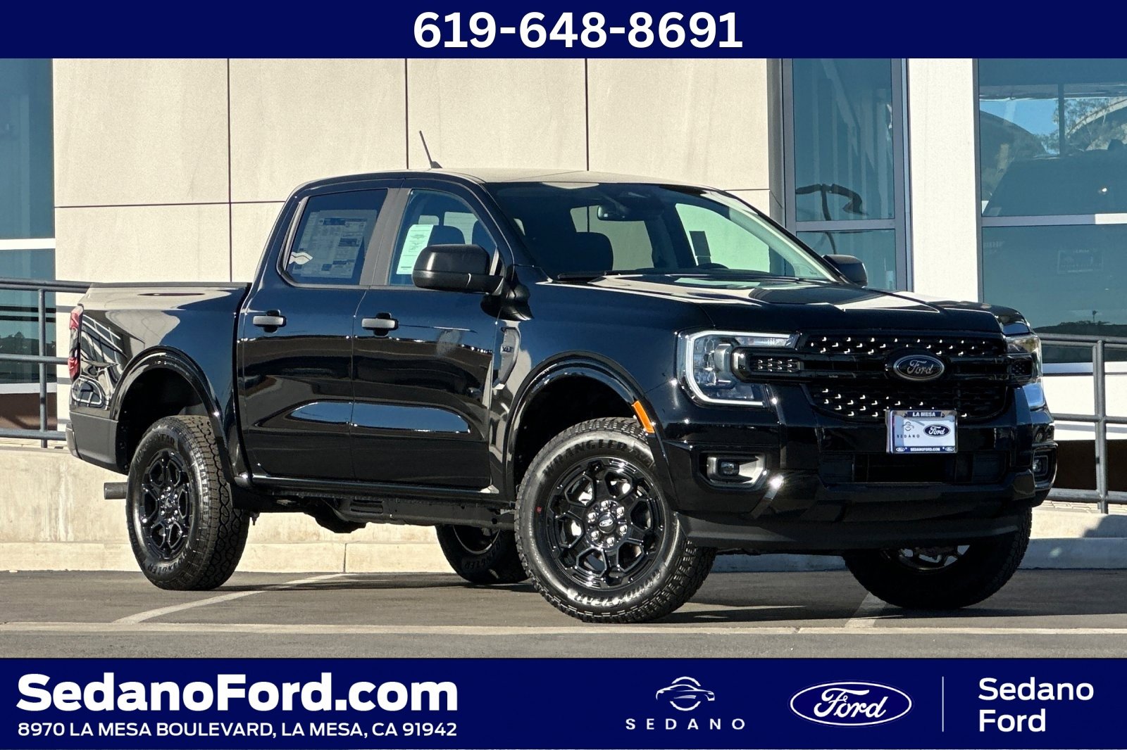 New 2025 Ford Ranger XLT w/ Black Appearance Package