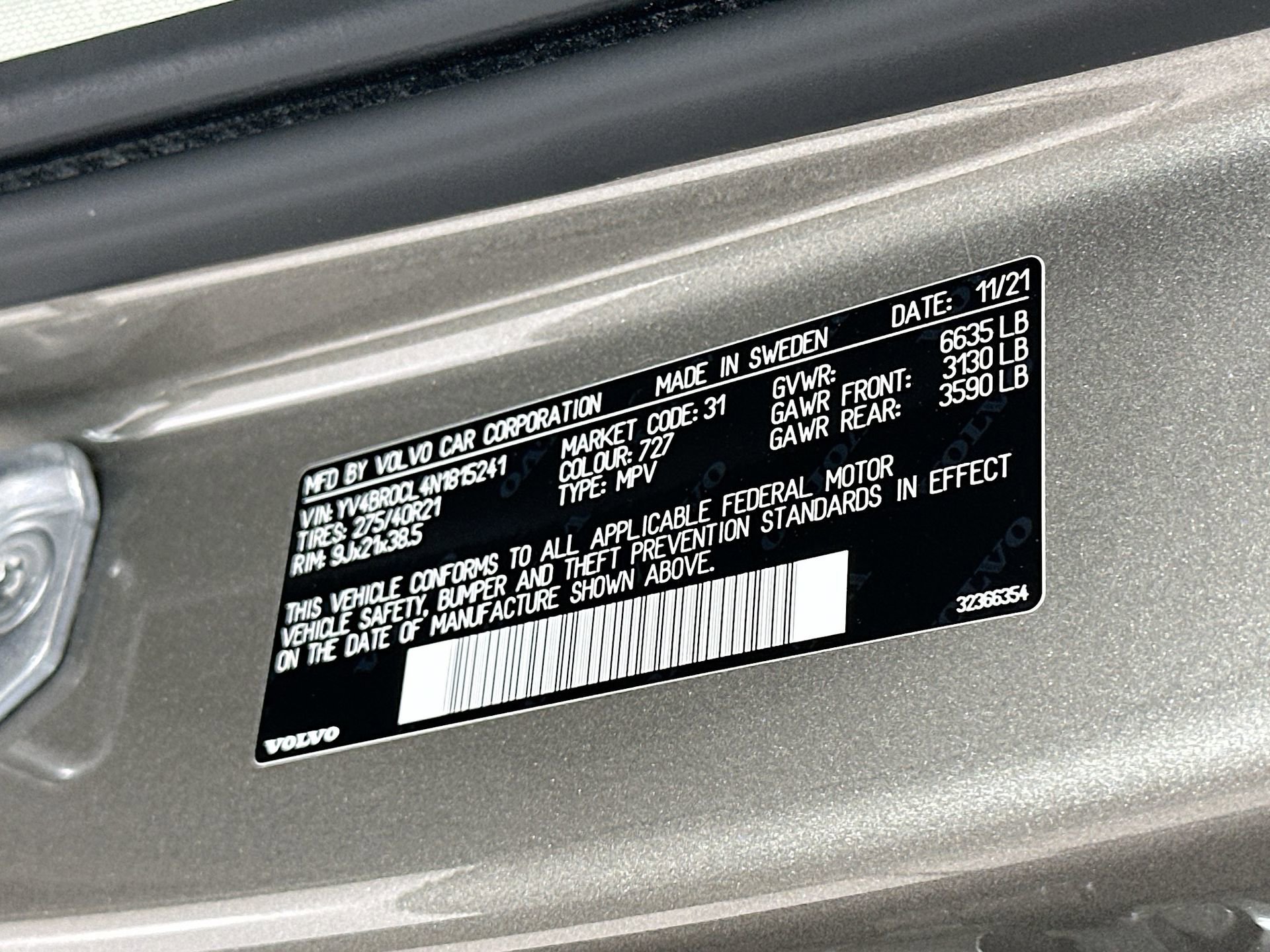 Used 2022 Volvo XC90 T8 Inscription w/ Advanced Package image 36