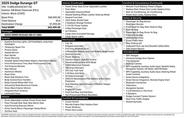 Used 2025 Dodge Durango GT AWD/4WD image 34
