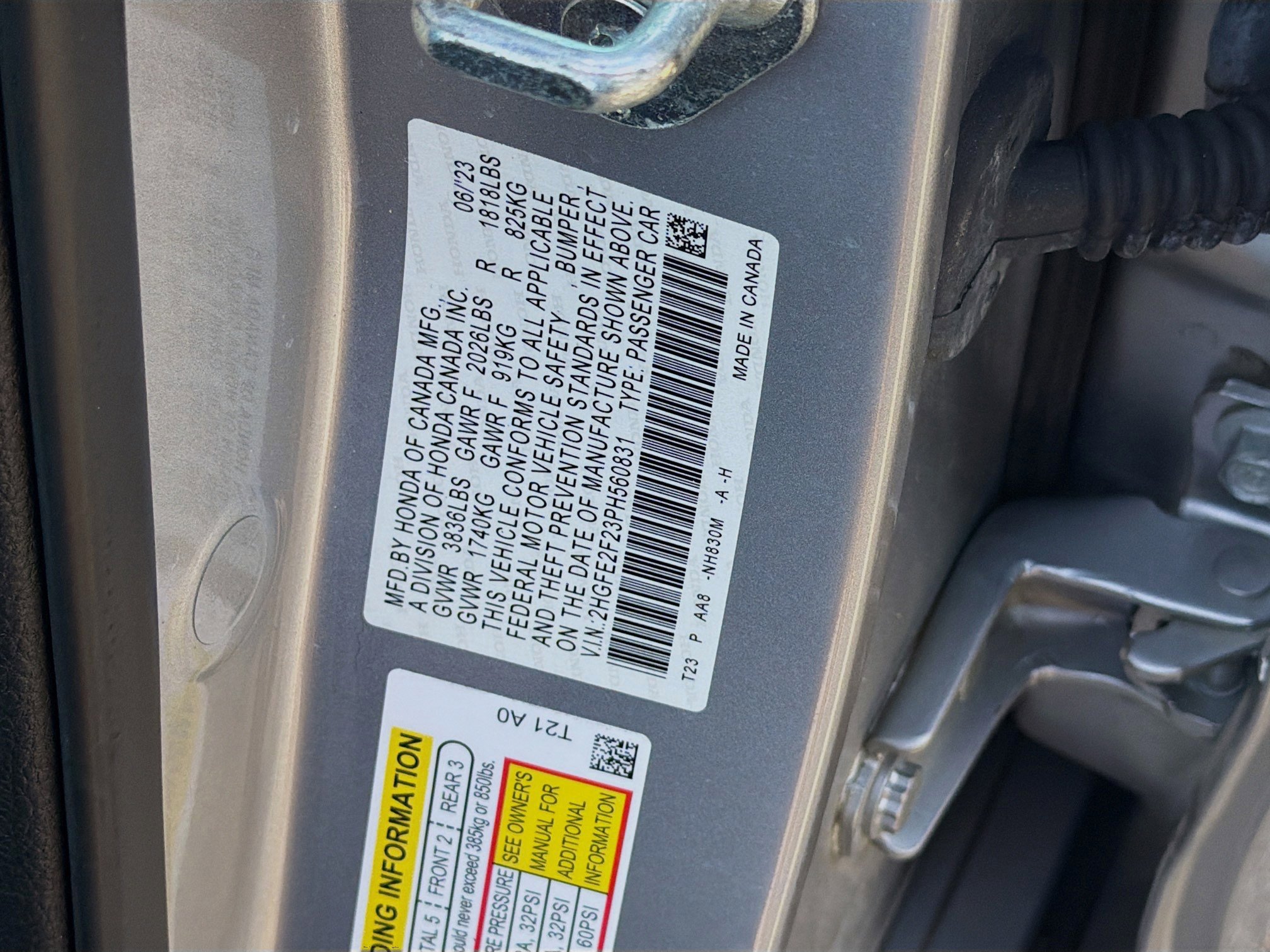 Certified 2023 Honda Civic LX image 36