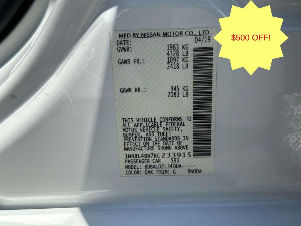 Used 2019 Nissan Altima 2.5 S FWD image 34