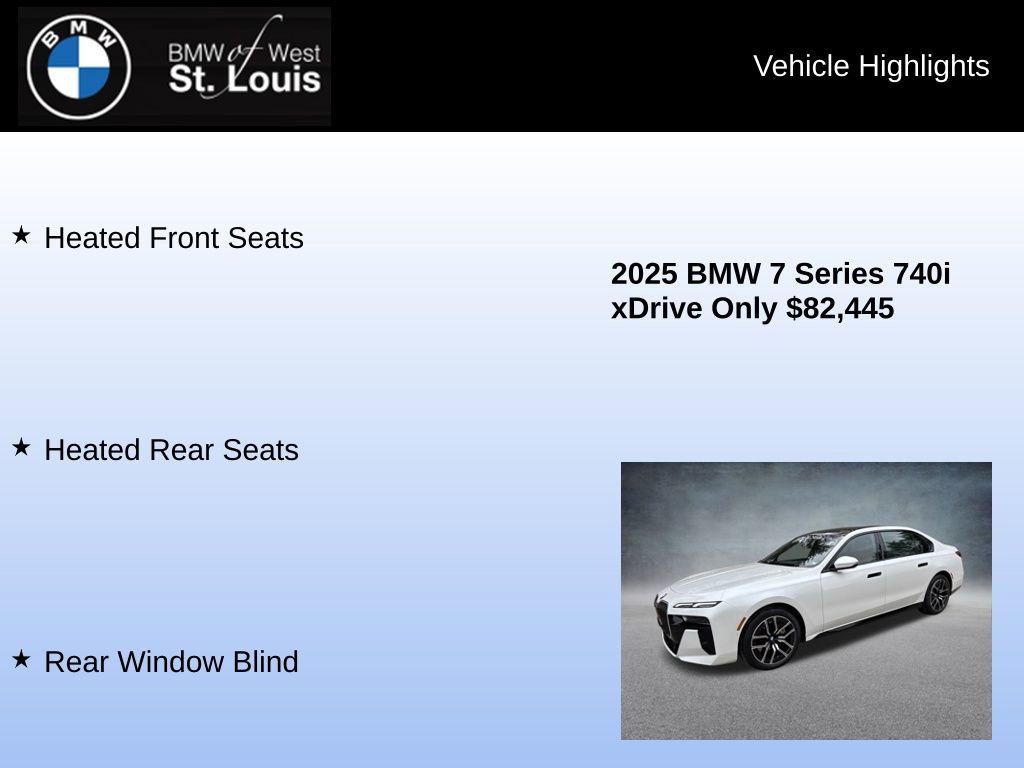 Used 2025 BMW 740i xDrive 740i xDrive image 30