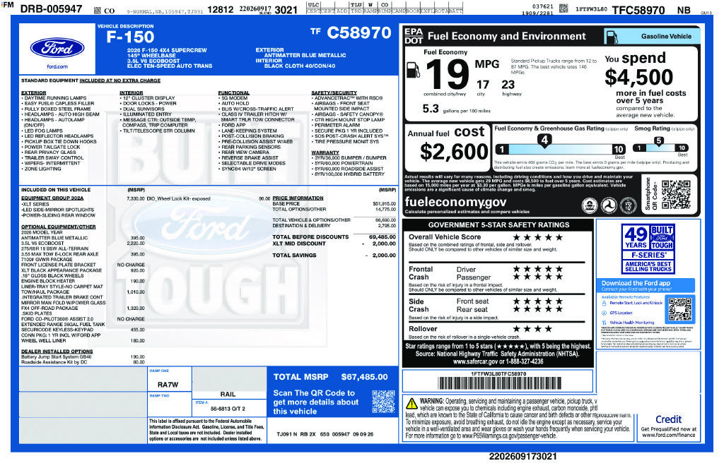 New 2026 Ford F150 XLT AWD/4WD image 23
