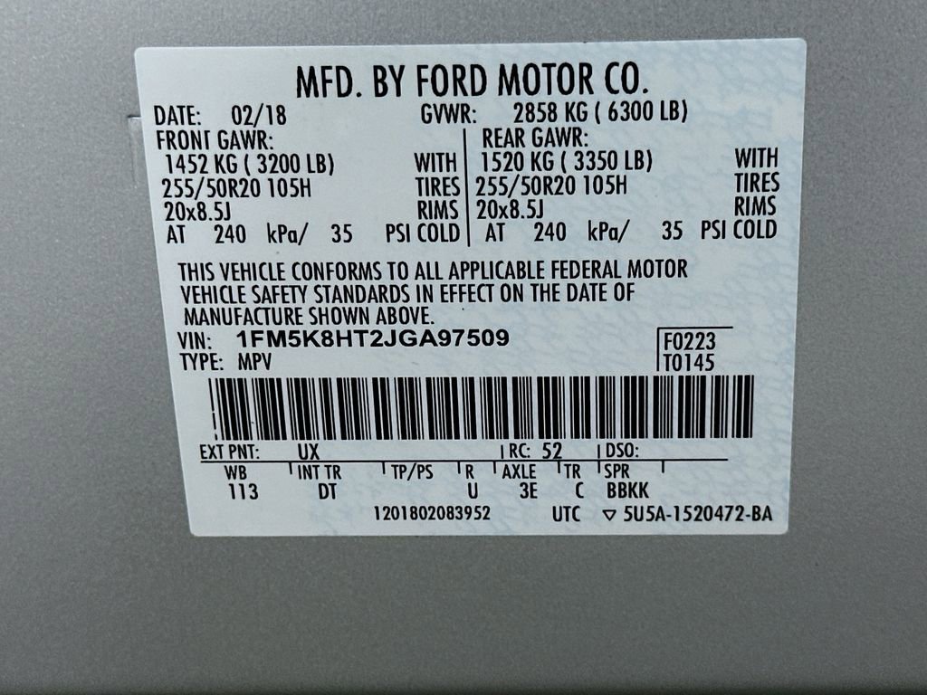 Used 2018 Ford Explorer Platinum AWD/4WD image 34