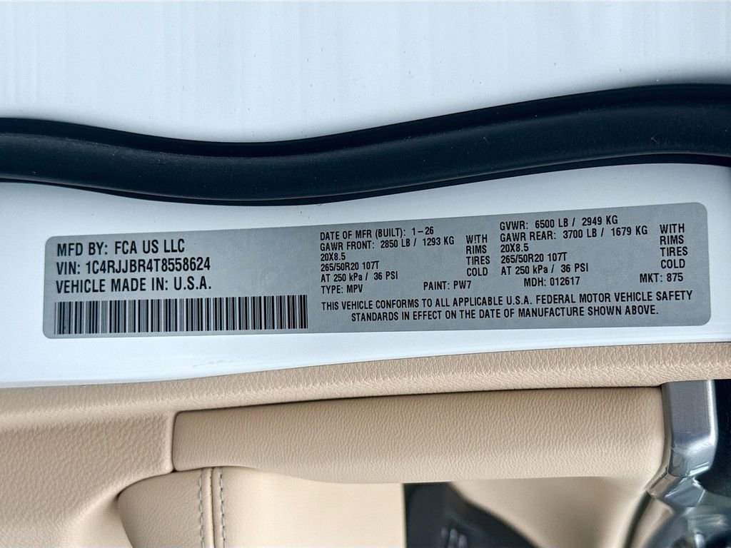 New 2026 Jeep Grand Cherokee L Limited RWD image 36