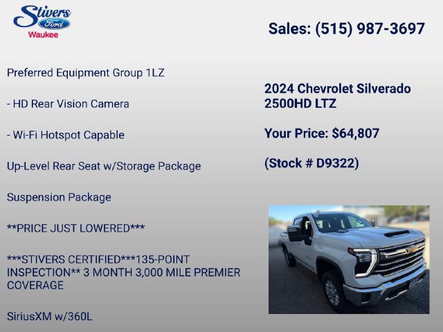 Used 2024 Chevrolet Silverado 2500 LTZ AWD/4WD image 16