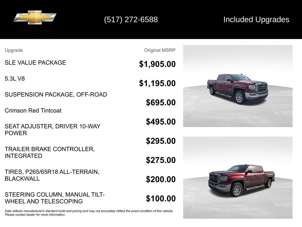 Used 2016 GMC Sierra 1500 SLE w/ SLE Value Package image 5