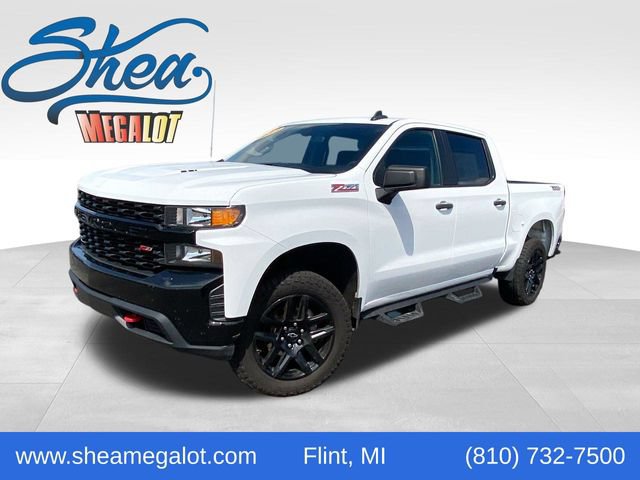 Certified 2022 Chevrolet Silverado 1500 Custom Trail Boss w/ LPO, Dark Essentials Package AWD/4WD 360° Tour