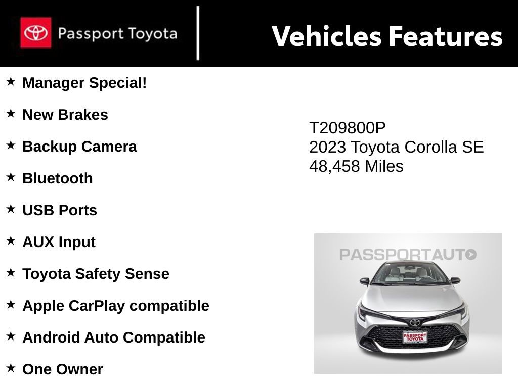 Used 2023 Toyota Corolla SE image 9