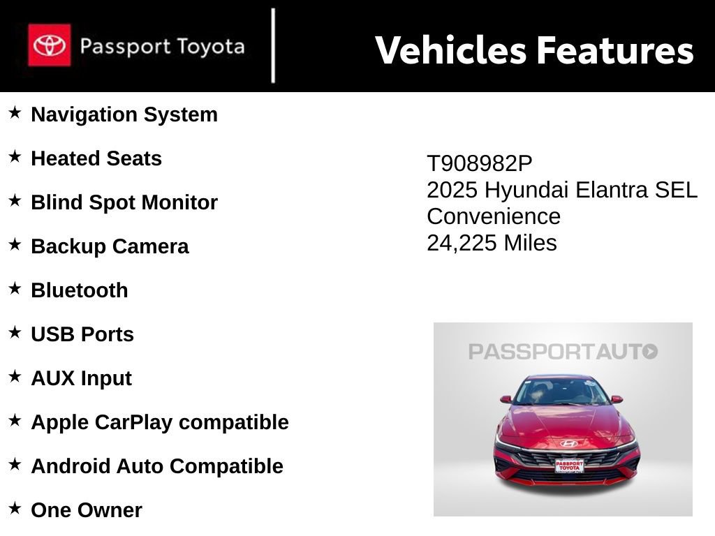 Used 2025 Hyundai Elantra SEL FWD image 10
