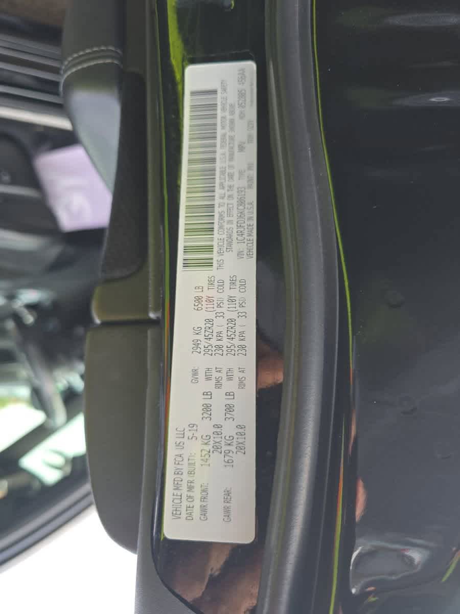 Used 2019 Jeep Grand Cherokee SRT image 20