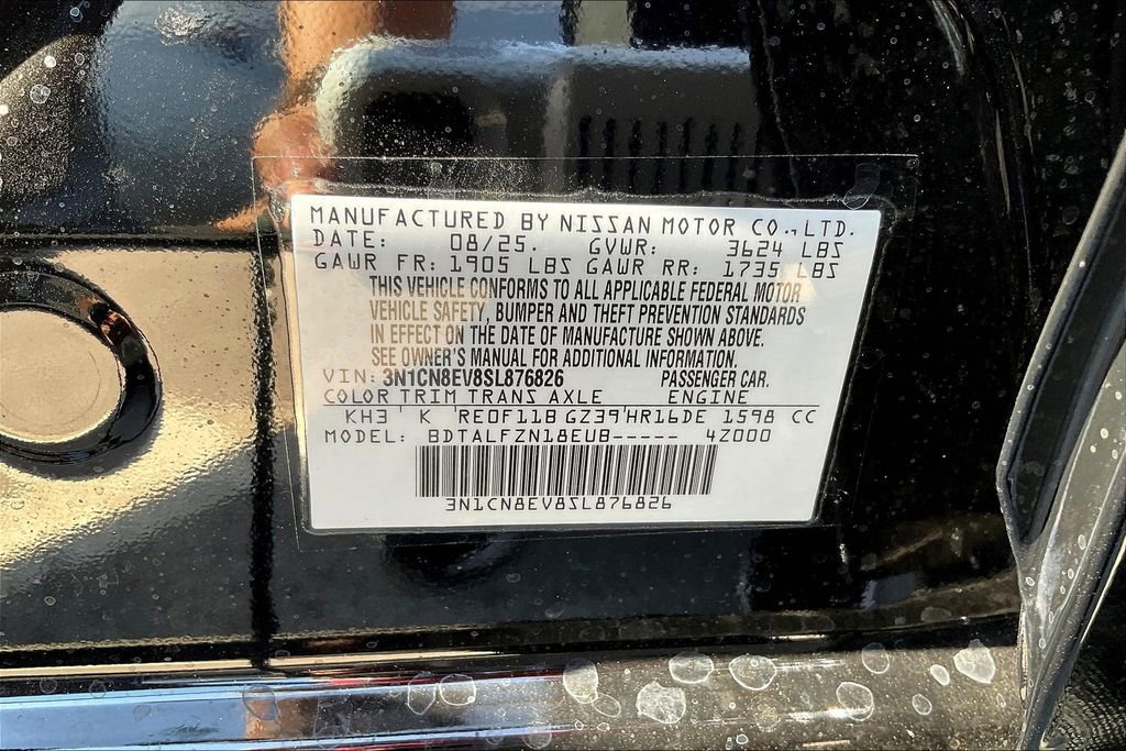 New 2025 Nissan Versa SV w/ Trunk Package image 26