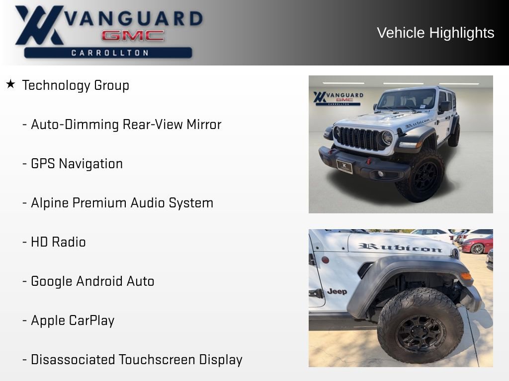 Used 2024 Jeep Wrangler Unlimited Rubicon w/ Technology Group image 11