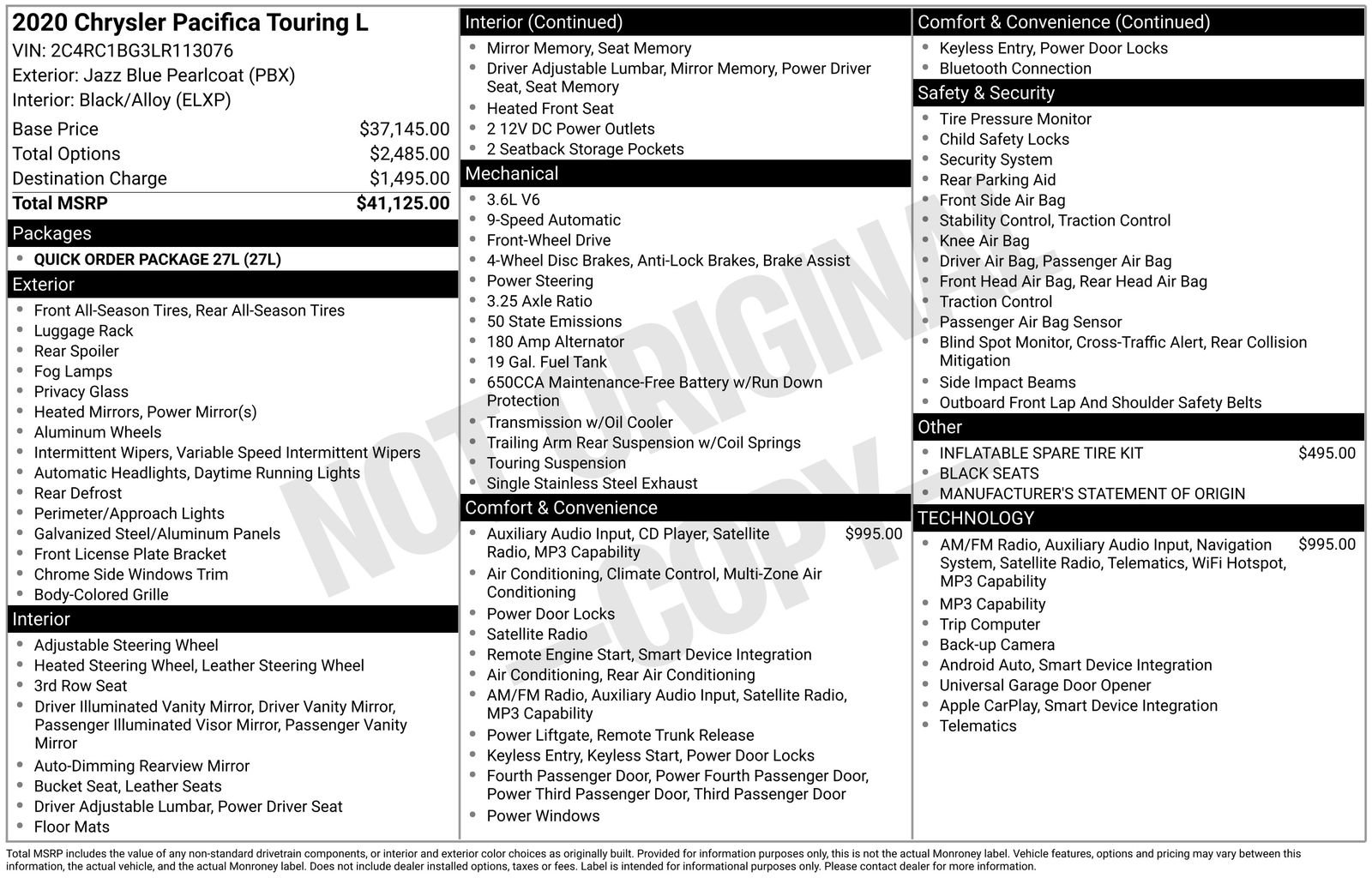 Used 2020 Chrysler Pacifica Touring-L image 27