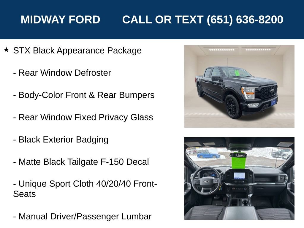 Used 2022 Ford F150 XL w/ STX Black Appearance Package image 13