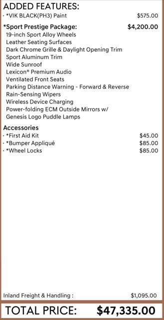 Used 2023 Genesis G70 2.0T w/ Sport Prestige Package image 16