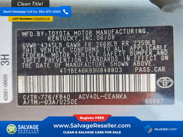 Used 2009 Toyota Camry FWD image 16