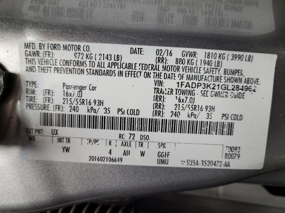 Used 2016 Ford Focus SE FWD image 33