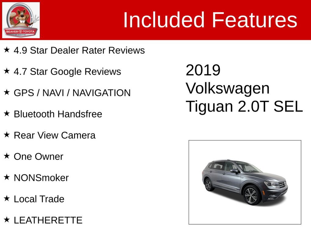Used 2019 Volkswagen Tiguan SEL FWD image 4