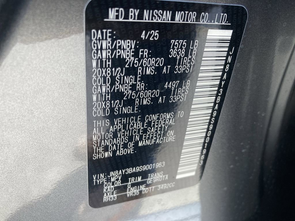 New 2025 Nissan Armada SL w/ Captain's Chari Seat Package image 41