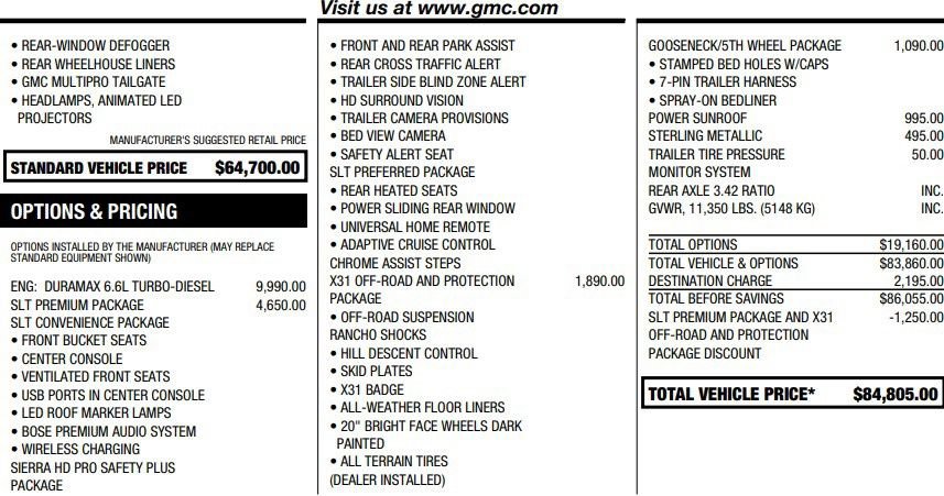 Certified 2025 GMC Sierra 2500 SLT w/ SLT Premium Package AWD/4WD image 2