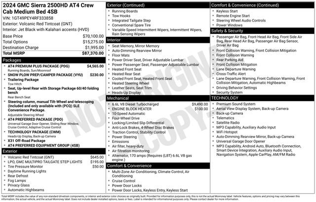 Used 2024 GMC Sierra 2500 AT4 w/ AT4 Premium Plus Package AWD/4WD image 5
