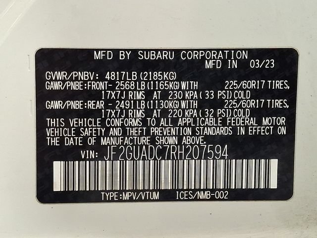 Certified 2024 Subaru Crosstrek 2.0i Premium AWD/4WD image 26