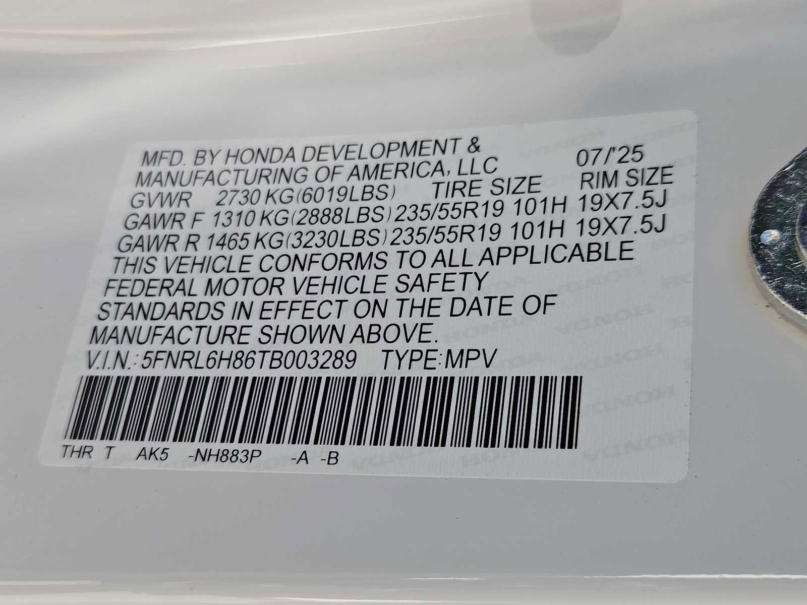 New 2026 Honda Odyssey Touring image 27