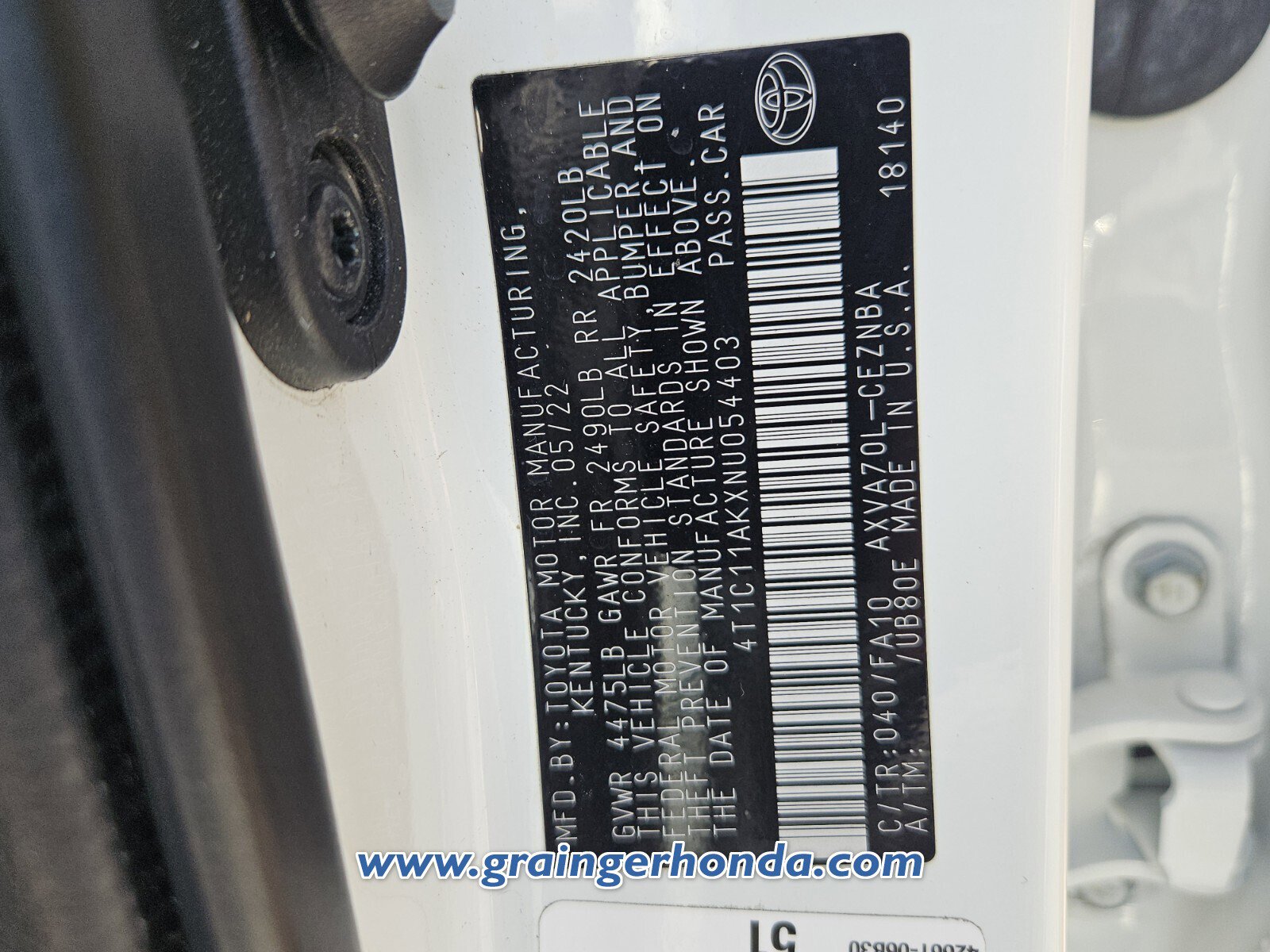 Used 2022 Toyota Camry LE FWD image 14
