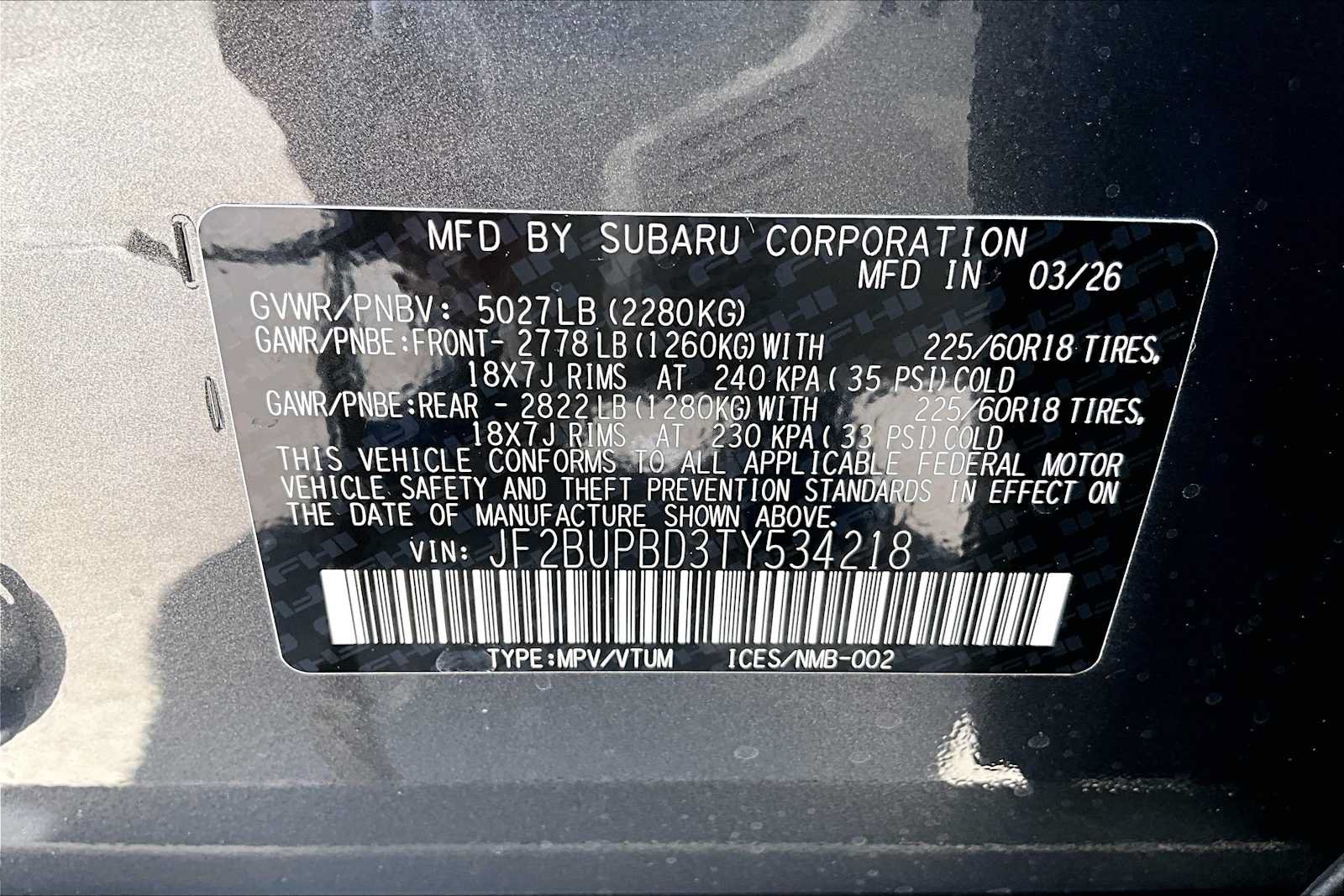 New 2026 Subaru Outback Premium AWD/4WD image 18