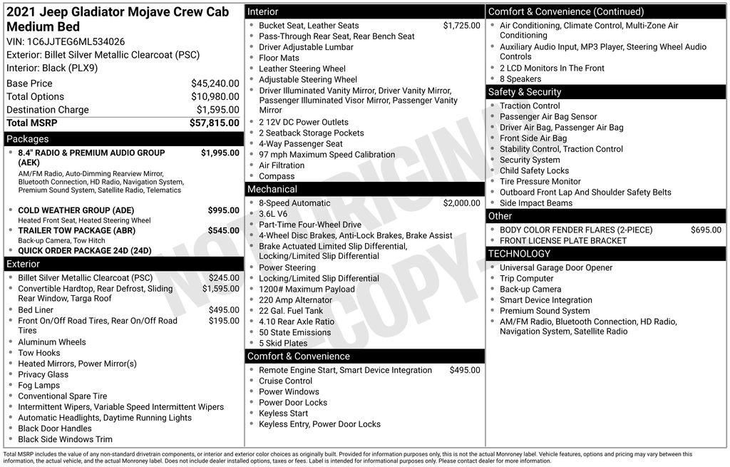Used 2021 Jeep Gladiator Mojave image 5
