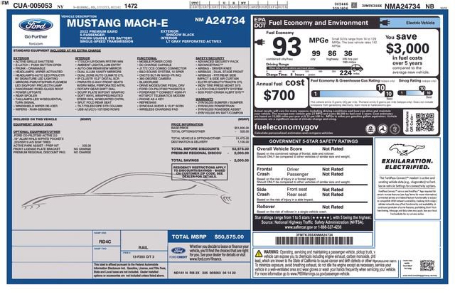 Used 2022 Ford Mustang Mach-E Premium AWD/4WD image 10