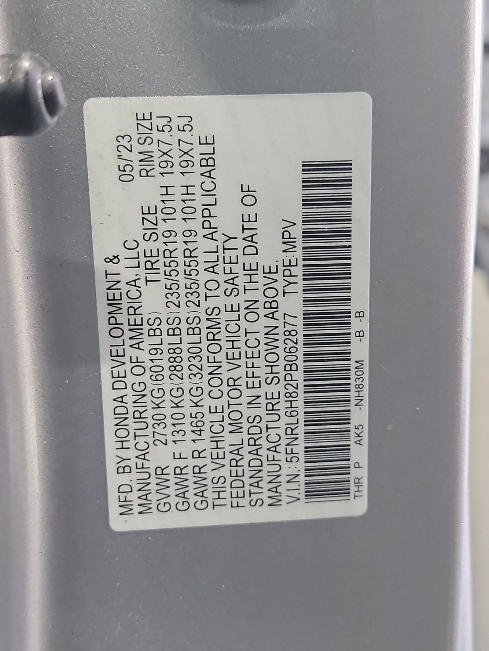 Certified 2023 Honda Odyssey Touring image 33