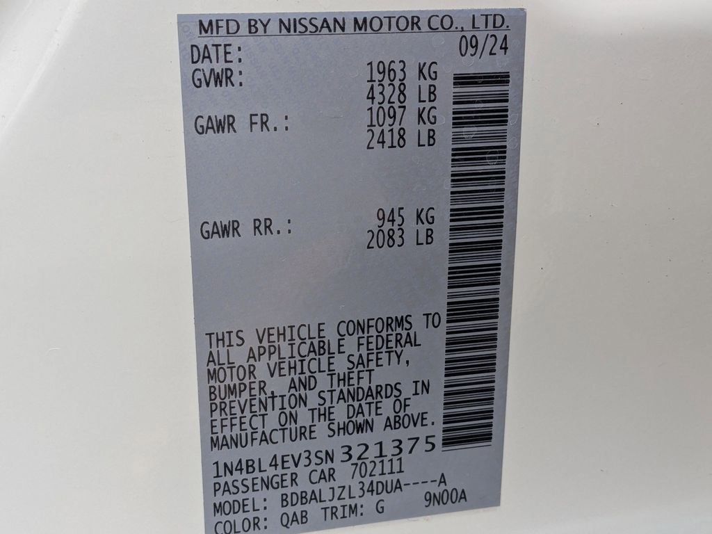 Used 2025 Nissan Altima 2.5 SL FWD image 30