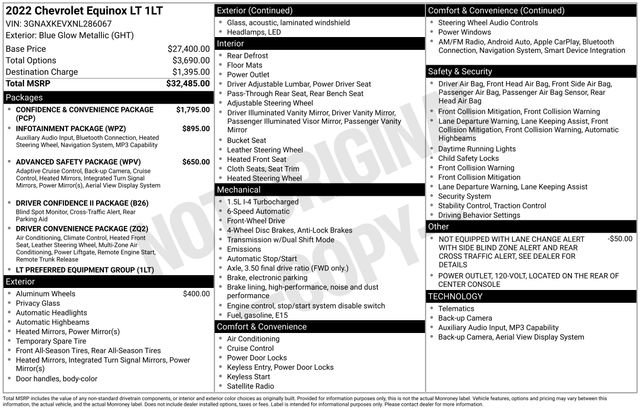 Used 2022 Chevrolet Equinox LT FWD image 7