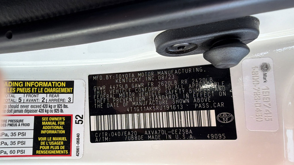 Certified 2024 Toyota Camry SE image 30