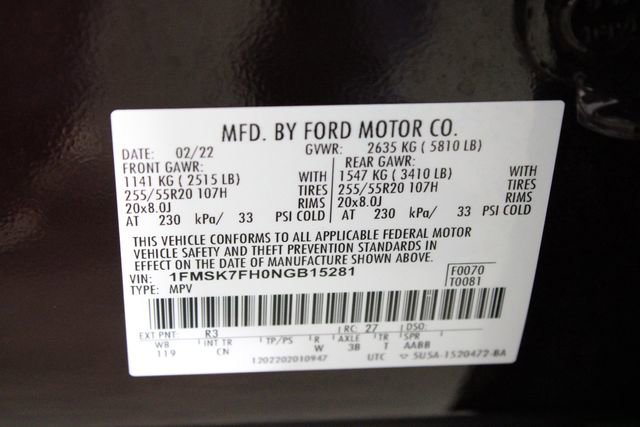 Used 2022 Ford Explorer Limited w/ Equipment Group 301A image 25