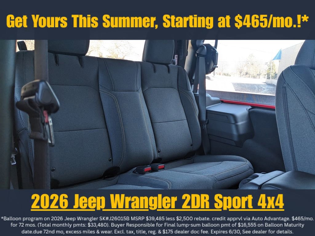 New 2026 Jeep Wrangler Sport AWD/4WD image 17