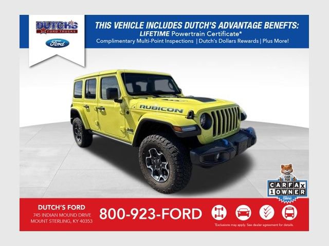 Used 2022 Jeep Wrangler Unlimited Rubicon 4xe w/ Cold Weather Group image 1