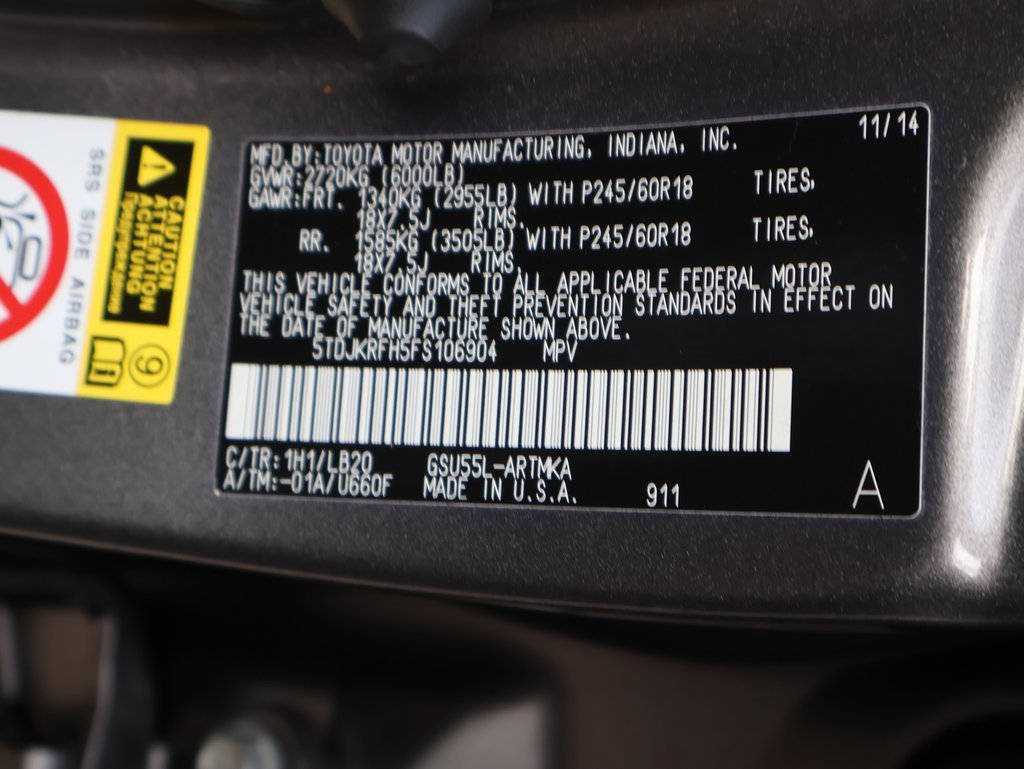 Used 2015 Toyota Highlander XLE image 47
