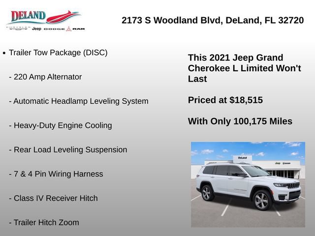 Used 2021 Jeep Grand Cherokee L Limited w/ Luxury Tech Group II AWD/4WD image 8