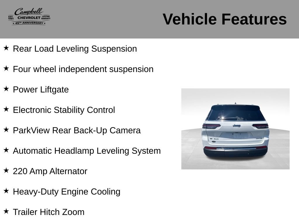Used 2021 Jeep Grand Cherokee L Limited w/ Trailer Tow Group (B) AWD/4WD image 10