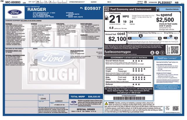 Used 2023 Ford Ranger XL w/ Trailer Tow Package image 26