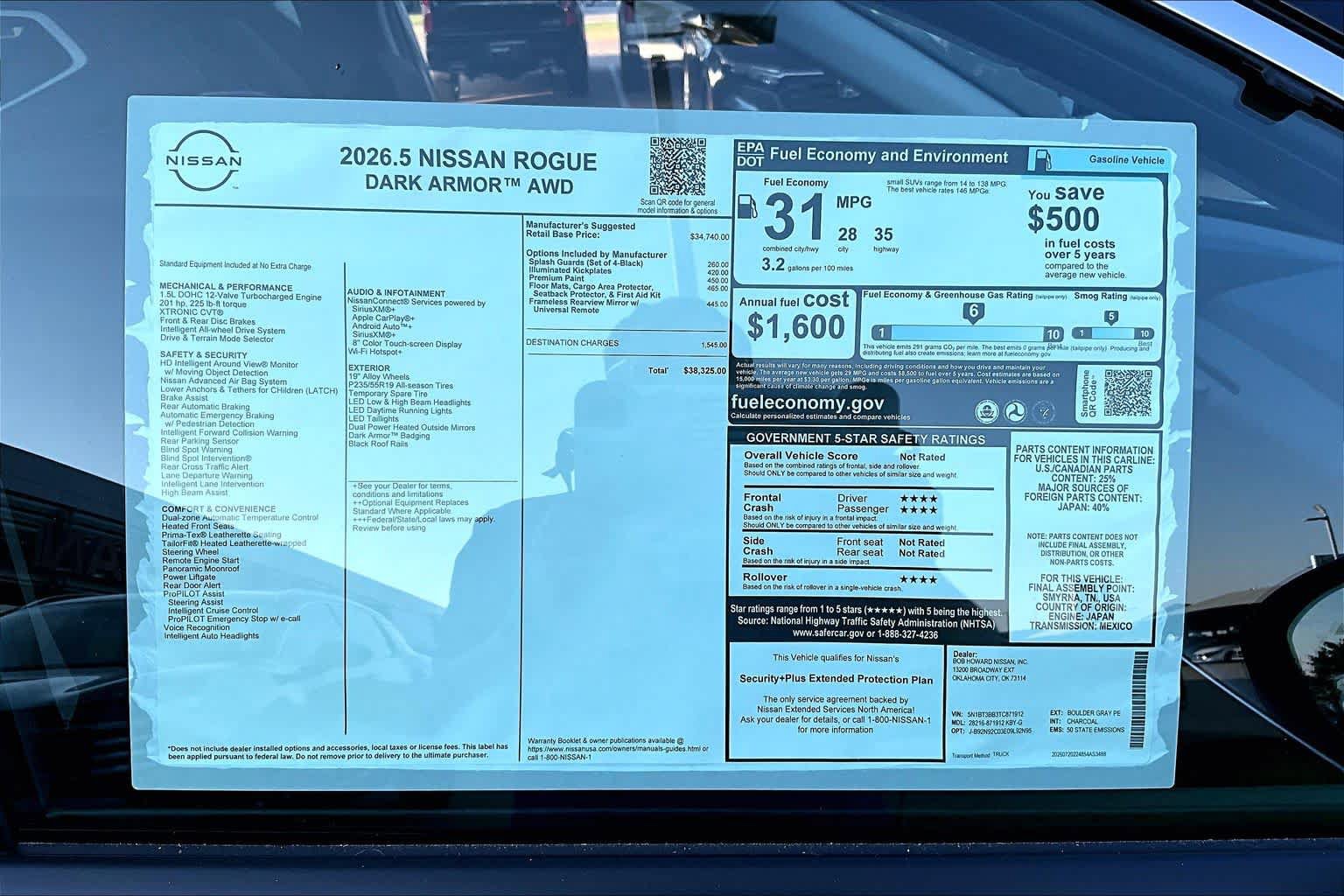 New 2026 Nissan Rogue Dark Armor AWD/4WD image 19