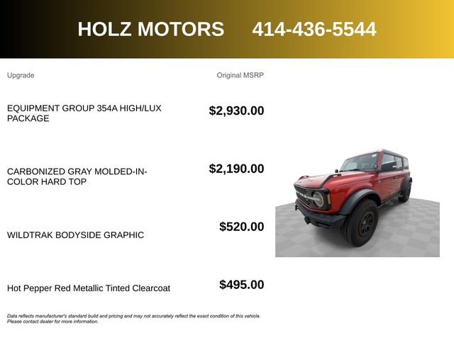 Used 2024 Ford Bronco Wildtrak AWD/4WD image 5