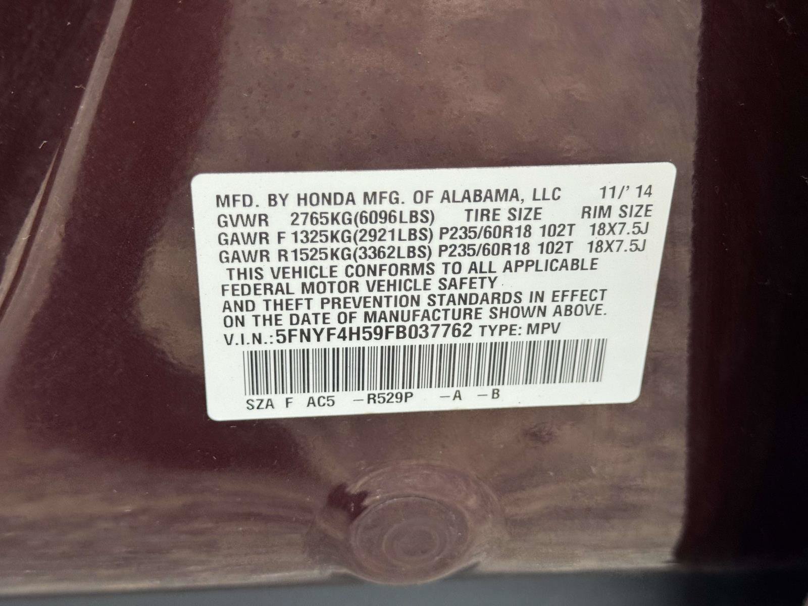 Used 2015 Honda Pilot EX-L image 16