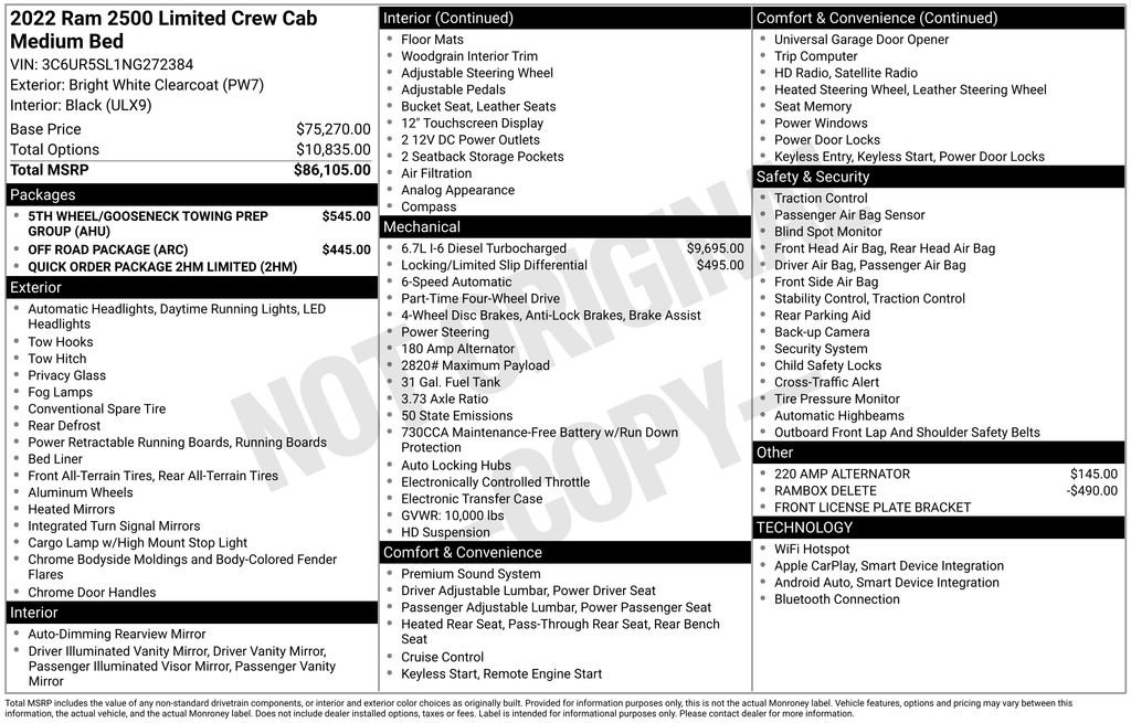 Used 2022 RAM 2500 Limited image 6