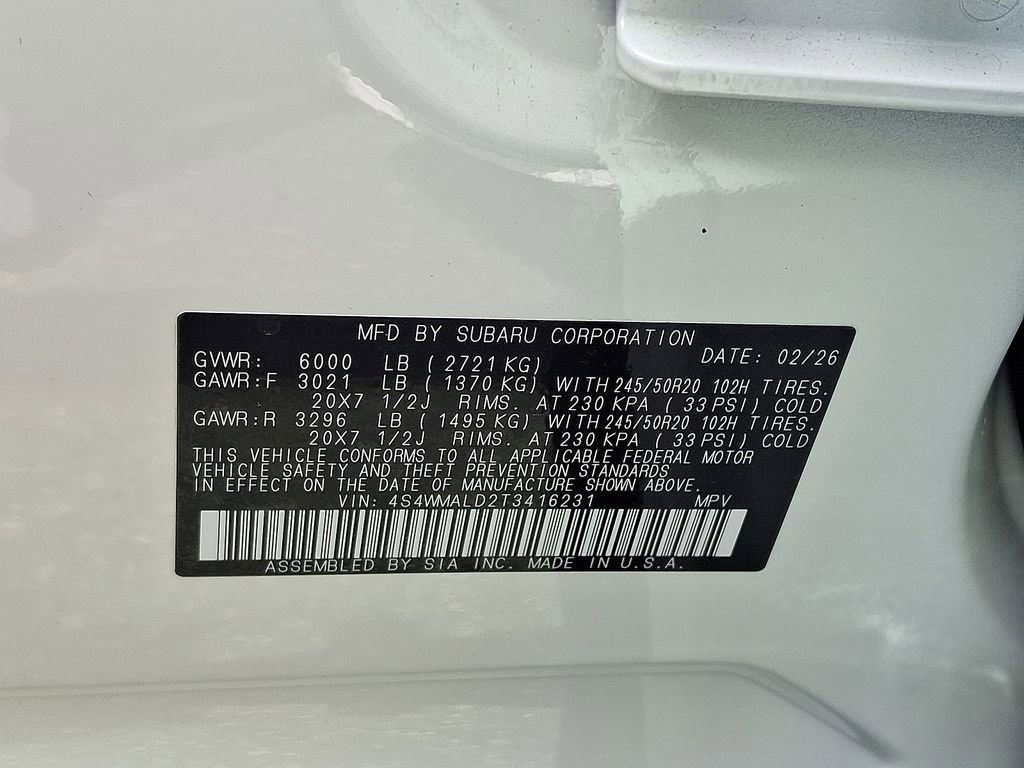 New 2026 Subaru Ascent Bronze Edition AWD/4WD image 18