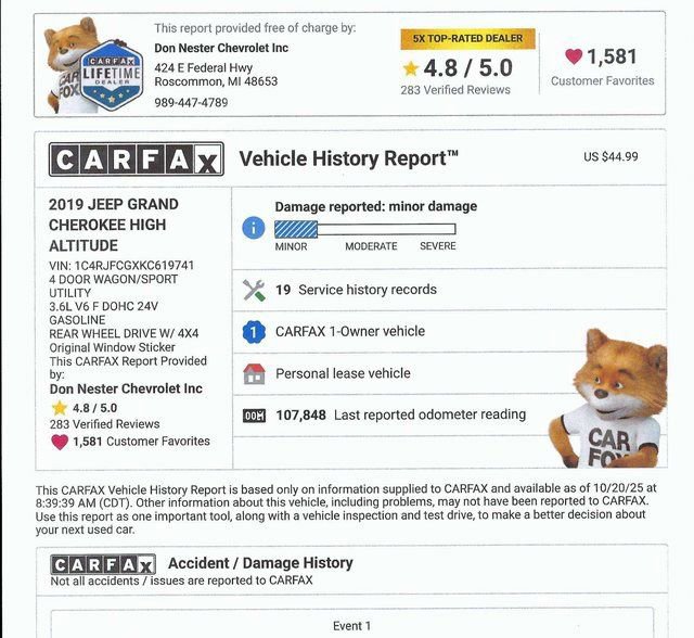 Used 2019 Jeep Grand Cherokee High Altitude image 5